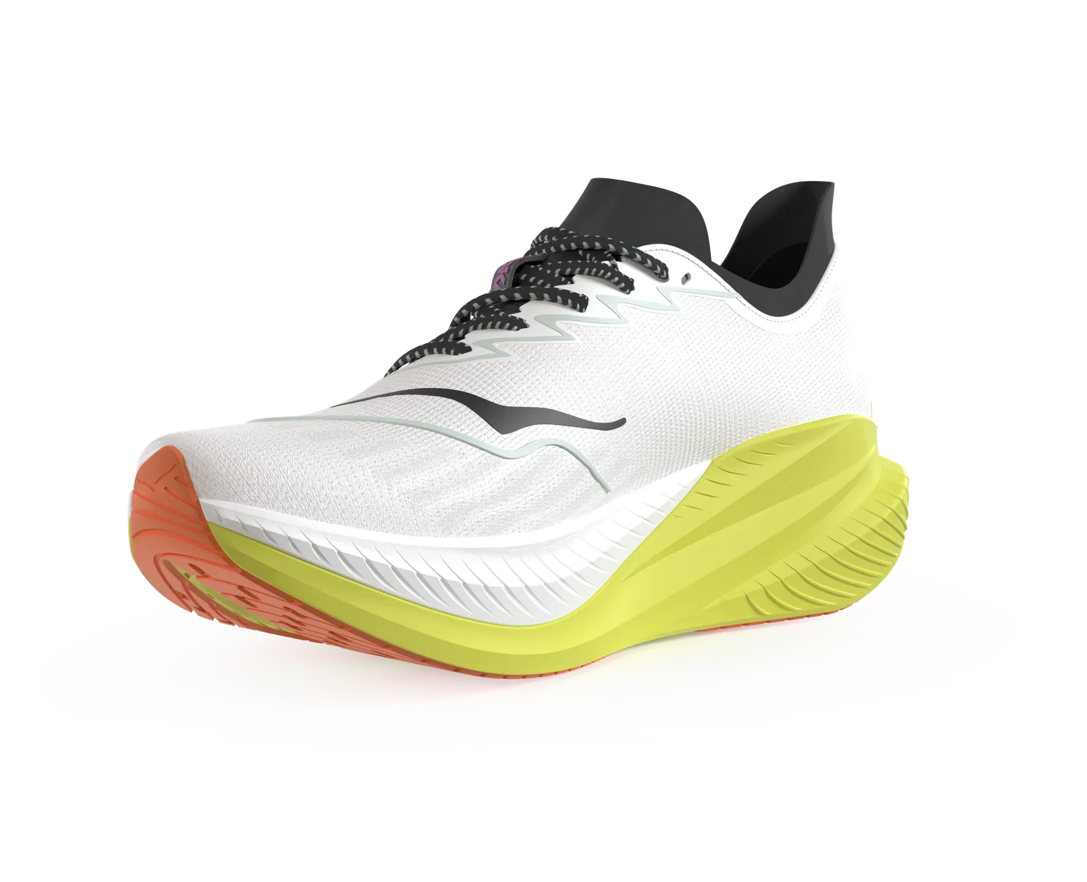 NEW HOKA men\'s mach x 2 shoe in frost citrus HOKA MACH X 2 - Road running shoes - frost/citrus/light grey  main image 2